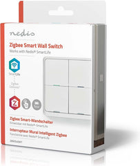 Nedis SmartLife Wandschakelaar - Zigbee 3.0 - Muurmontage - Android / IOS - Kunststof - Wit