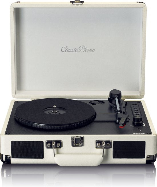 Platenspeler - Bluetooth - Met speakers - Retro - Creme - Lenco •