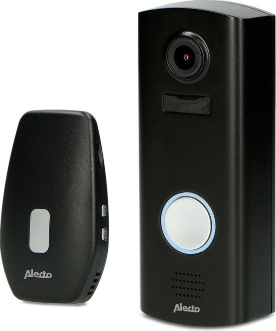 Alecto DVC600IP - Video Deurbel met Camera en Wifi - Zwart