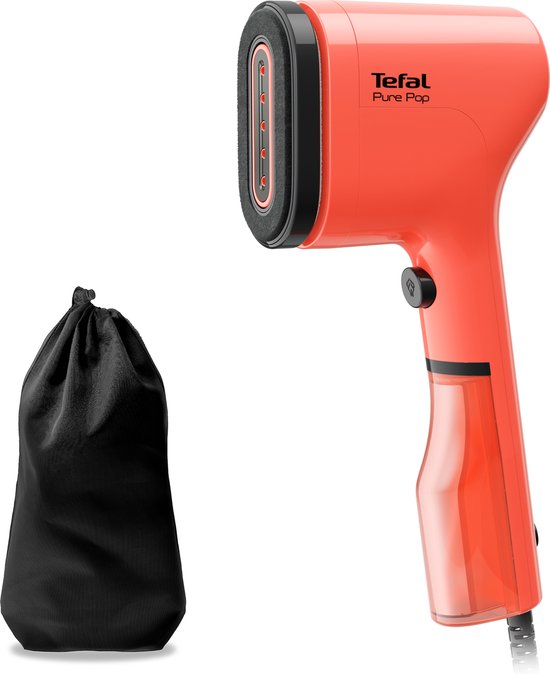 Tefal Pure POP DT2022 - Kledingstomer - Compact - Omkeerbaar Opzetstuk - Handstomer - Cape Town Coral - 1300W