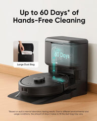 eufy Clean L60 Hybrid SES Robotstofzuiger met dweilfunctie - Robot Vacuum - 5.000Pa Zuigkracht - Met automatisch leegstation - Bestuurbaar via smartphone •