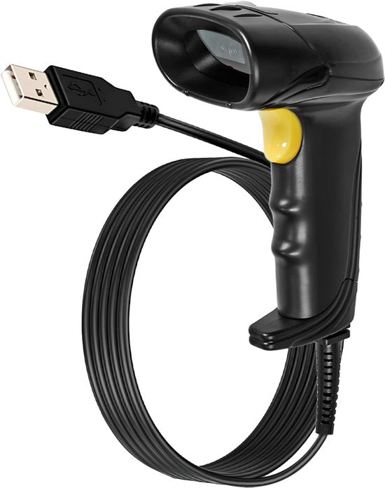 Nedis Barcode Scanner – 1D & 2D (QR) – CMOS – USB – Bedraad – Zwart