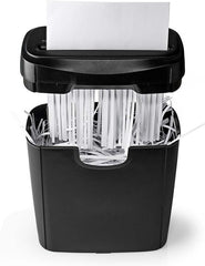 Nedis Papierversnipperaar - 6x A4 vellen - 10L - Voor thuis / kantoor - Stroken P2 - Zwart