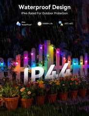 Aigostar 103VG - Lichtsnoer 5 Meter - RGB - 25LED's - Dimbaar - IP44 - Binnen & Buiten - Met Afstandbediening en App - Kerstverlichting - Zwart
