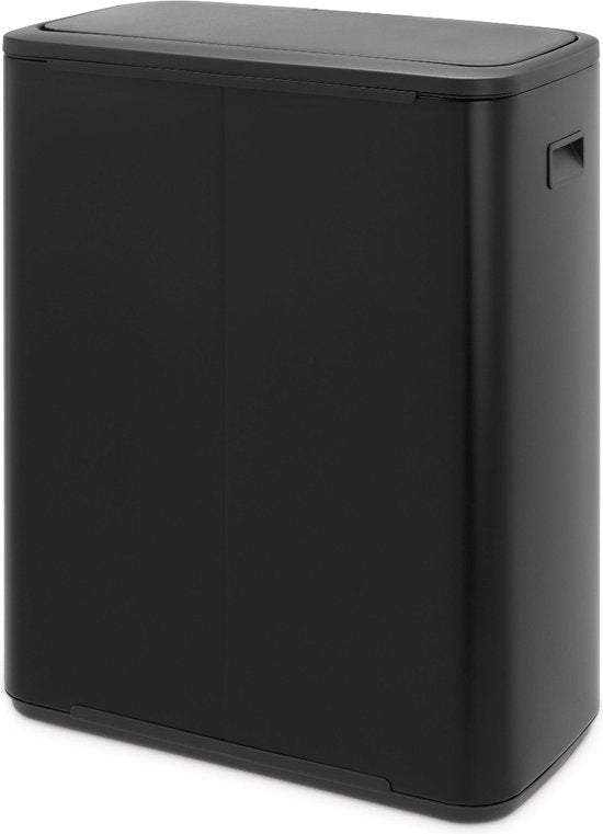 Brabantia Bo Touch Bin Prullenbak - 2 x 30 liter - Afvalscheiding - Matt Black
