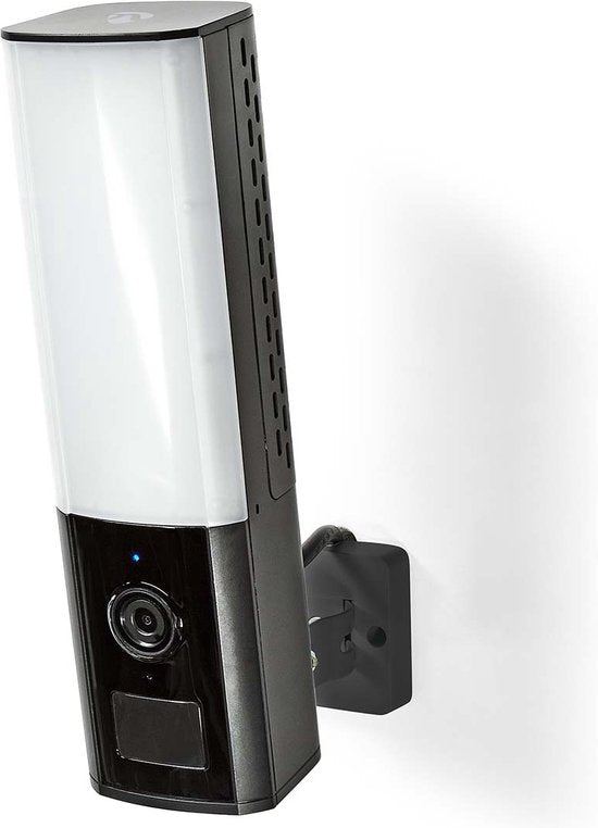 Nedis SmartLife Camera voor Buiten - Omgevingslicht - Full HD 1080p - IP65 - Cloud Opslag (optioneel) / microSD (niet inbegrepen) / Onvif - 100 - 240 V AC - Bewegingssensor - Nachtzicht - Zwart •