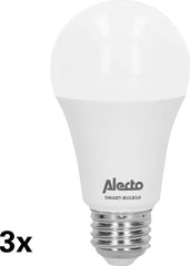Alecto SMART-BULB10 TRIPLE - Smart Verlichting - Wifi LED lamp - Energiezuinig - 3 stuks