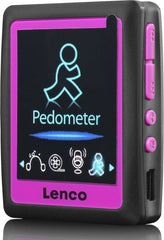MP4-speler - 4GB - Zwart/Roze - Lenco PODO-152 Pink