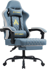 Ergonomische Bureaustoel -  Office Chair - Gamestoel - Volwassenen - Blauw - SYMINO