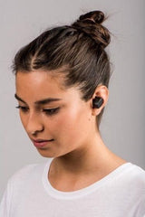 Oortjes draadloos - Bluetooth - USB C - Zwart - Lenco - EPB-440BK •