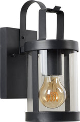 Lucide LINDELO - Wandlamp Binnen/Buiten - 1xE27 - IP23 - Zwart