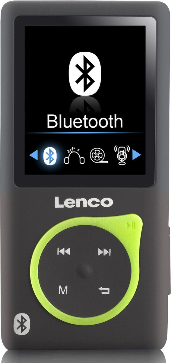 MP3 Speler met Bluetooth - Inc. 8GB SD - Groen - Lenco XEMIO-768 •