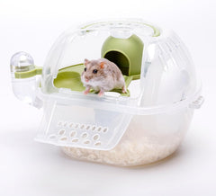 Transportkooi voor kleine dieren, draagbare hamstertransportkooi - 27x20,x17 cm - Nobleza