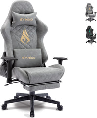 Ergonomische Bureaustoel -  Office Chair - Gamestoel - Volwassenen - Grijs - SYMINO •