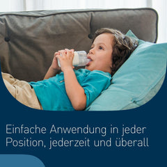 OMRON MicroAir U100 Draagbare inhalator Compact, stil inhalatieapparaat voor volwassenen en kinderen, effectief bij ademhalingsaandoeningen van verkoudheid tot astma.