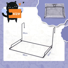 Kattenmand - Kattenbed - 48x30x25 cm - Grijs - Nobleza •