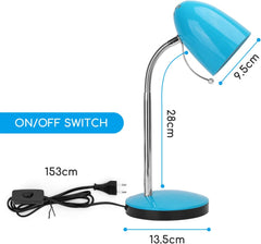 Tafellamp - Bureaulamp - Tafellamp slaapkamer - Blauw - Aigostar