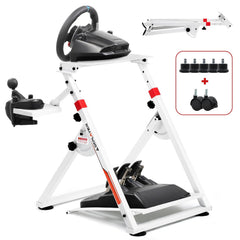 Wheel stand - Racestuur standaard - Stuurwielhouder - Wit - GTPLAYER