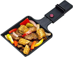 MELISSA Raclette 16300026 Raclette met grillplaat voor 8 personen 1200 Watt Power met grillplaat en regelbare temperatuur, zwart