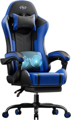 Ergonomische Bureaustoel -  Office Chair - Gamestoel - Volwassenen - Zwart/Blauw - HLDIRECT