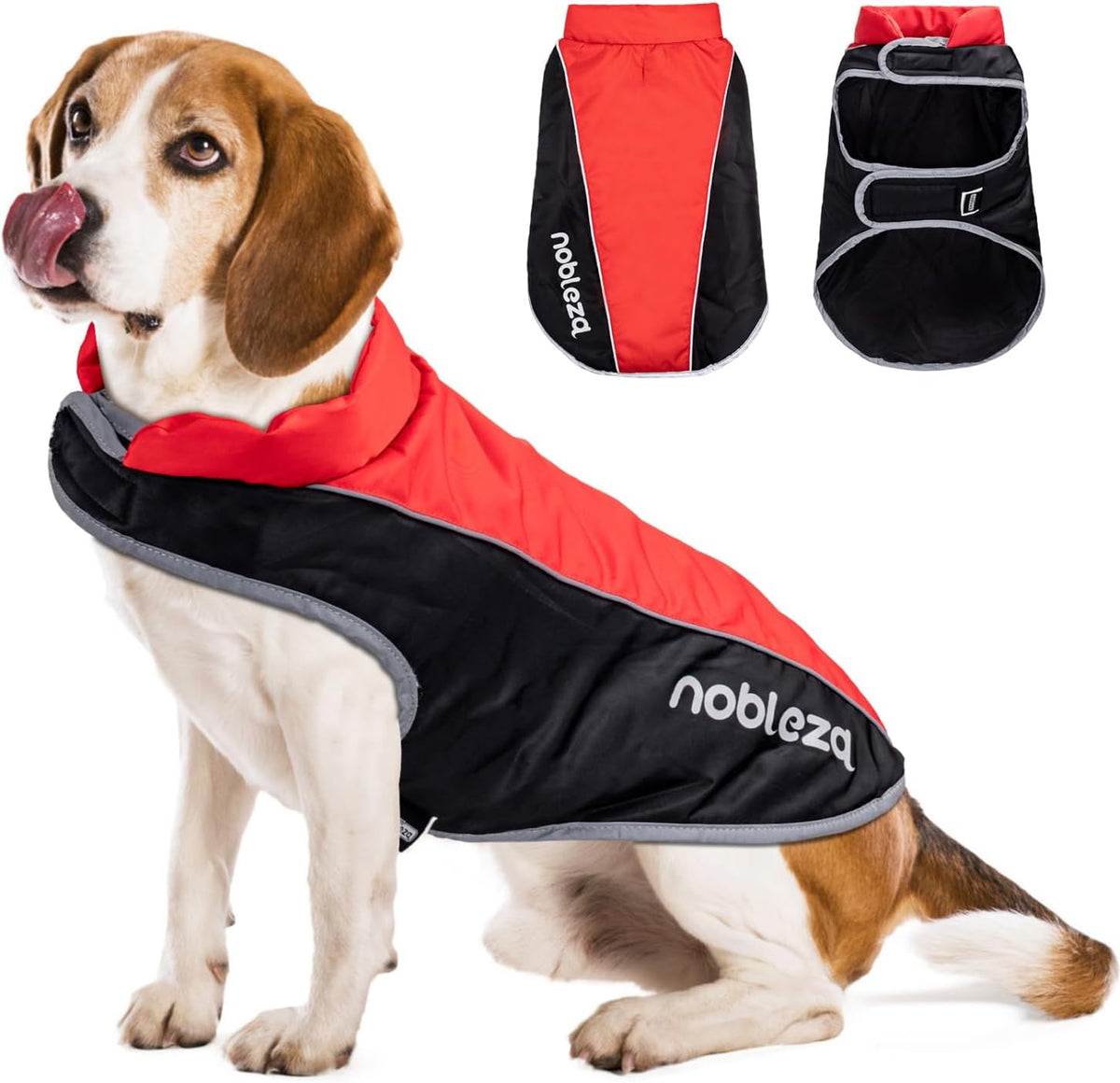 Hondenjas - Hondentrui - Winter - XXL - Rood - Nobleza