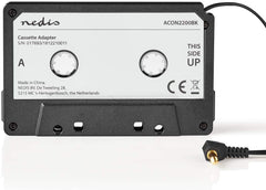 NEDIS Car Audio Aux-cassetteadapter | 3,5 mm | Touwlengte: 1,00 m | Zwart 1,00 m Zwart, ACON2200BK