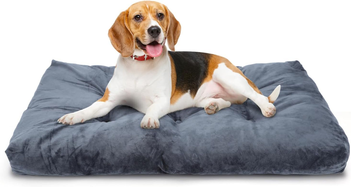 Hondenmand - Hondenkussen - Hondenbed - Donkergrijs - 80x50 cm - Nobleza