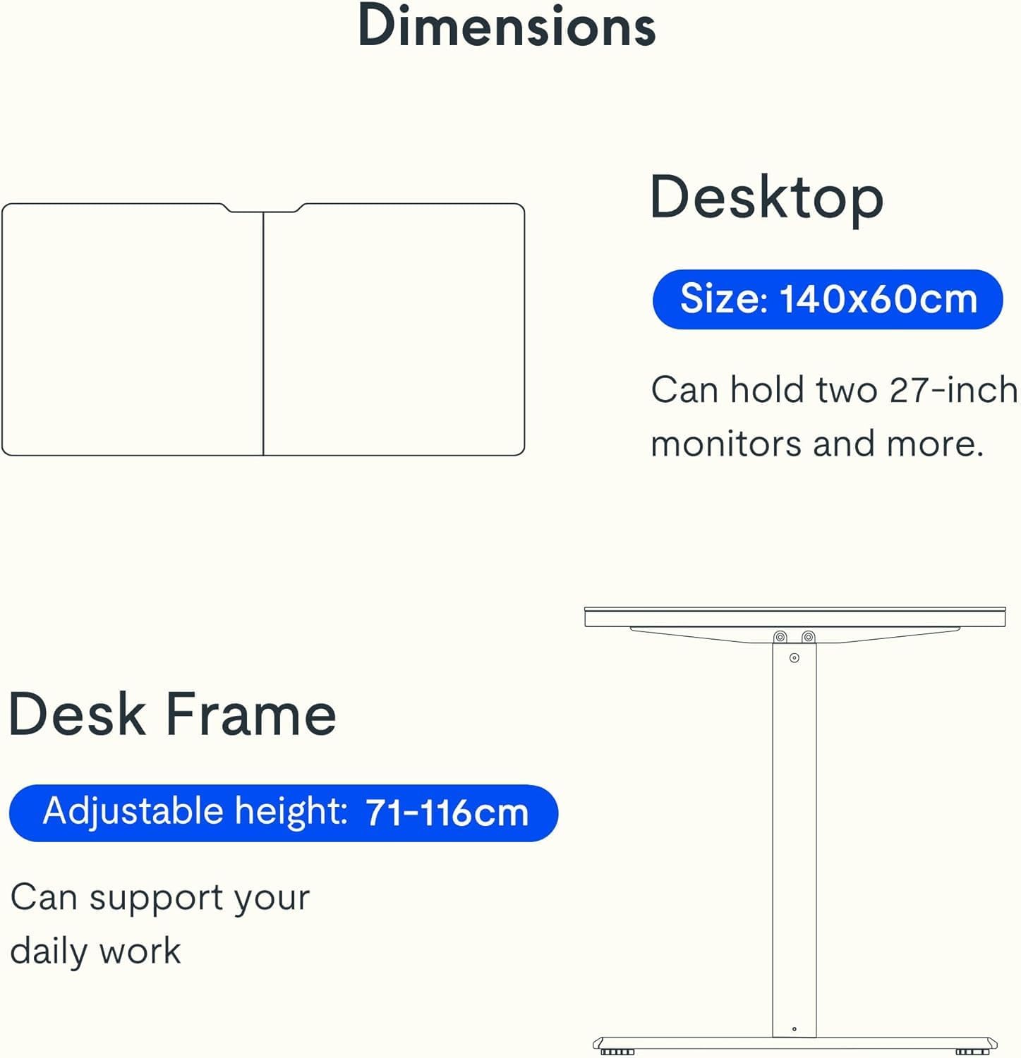 FLEXISPOT QS1 PRO Elektrisch Sta-bureau - Hoogteverstelbaar Zit-sta Bureau - Thuiskantoor/Studiekamer met Bekerhouder & Haken - 4-stands geheugenmodule - (140x60 cm) Esdoorn