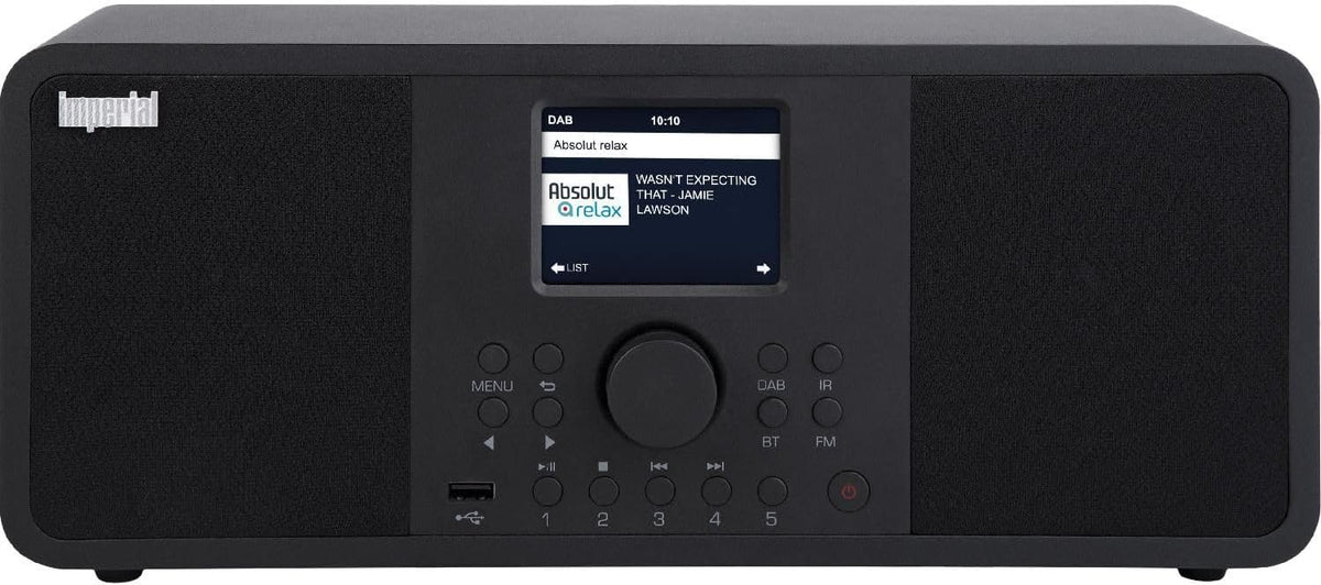 Imperial DABMAN i205 Internetradio/DAB+, 2 x 15 watt, streamingdiensten, bluetooth, webradio, FM-radio, kleurendisplay, app-bediening, wekker, zwart