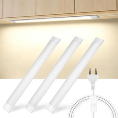 Aigostar Onderbouwlamp, keuken, led, 60 cm, superhelder, 2500 lm, natuurlijk wit 4000 K, breedte 7,5 cm, kastverlichting, eenvoudige installatie, geschikt voor keukens, badkamer en slaapkamer, set van 3 stuks