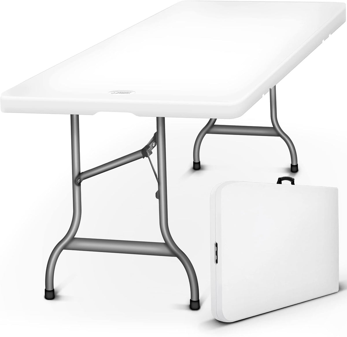 Tillvex® Inklapbare Tafel - Campingtafel - Klaptafel - 180x75cm - Wit