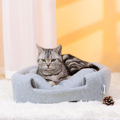 Nobleza kattenhuisje katteniglo - kattenmandje - kattentent - Iglo - Grijs 38x38x33cm, grijs •