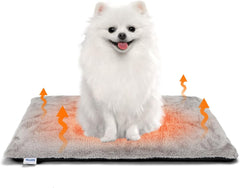 Vetbed Hond – Hondenmat - Warmtedeken Hond - 61x46 cm – Grijs - Nobleza
