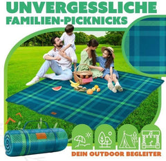 KESSER® Picknickkleed - Waterdicht - 200x200 cm - Wasbaar - Blauw