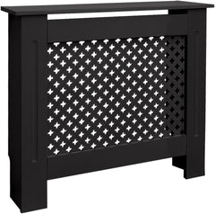 Radiatorombouw - Radiatorbekleding - Radiatorpaneel - 78x19x82 cm - Zwart - ECD Germany