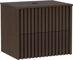 UEV Wastafelonderkast voor gastentoilet/kleine badkamer, wastafel klein 61 cm, badkamerkast, badkamerkast, wastafelonderkast hangend, wastafelonderkast met voldoende opbergruimte, ruimtebesparend