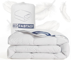 Donsdeken - Dons dekbed - 4 seizoenen - 155x220 cm - Wit - BedFabtasy