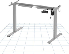 Zit sta bureau - Elektrisch - Verstelbaar - Bureauframe - Grijs - EF1S - FLEXISPOT