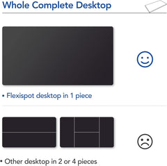 Bureaublad - Tafelblad - 180x120 cm - Elektrisch bureau - Zwart - FLEXISPOT
