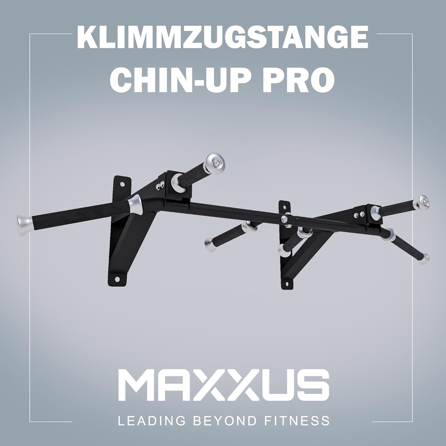 Pull up bar - Optrekstang - Wandmontage - Zwart - MAXXUS