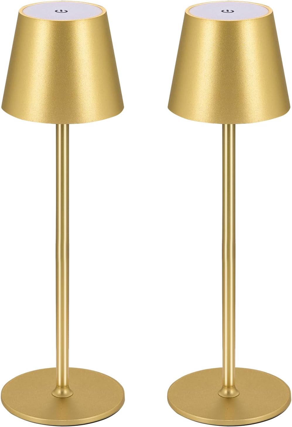 Tafellamp oplaadbaar - Slaapkamer - 2 Stuks - Goud - Zoeger