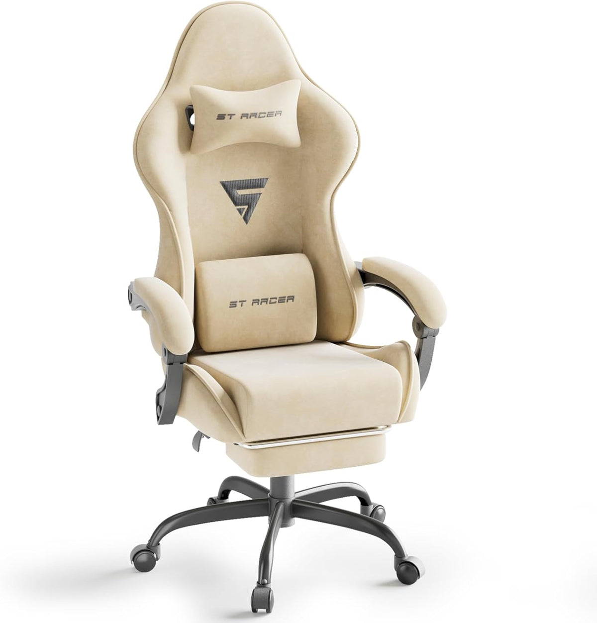 Ergonomische Bureaustoel -  Office Chair - Gamestoel - Volwassenen - Wit- ST