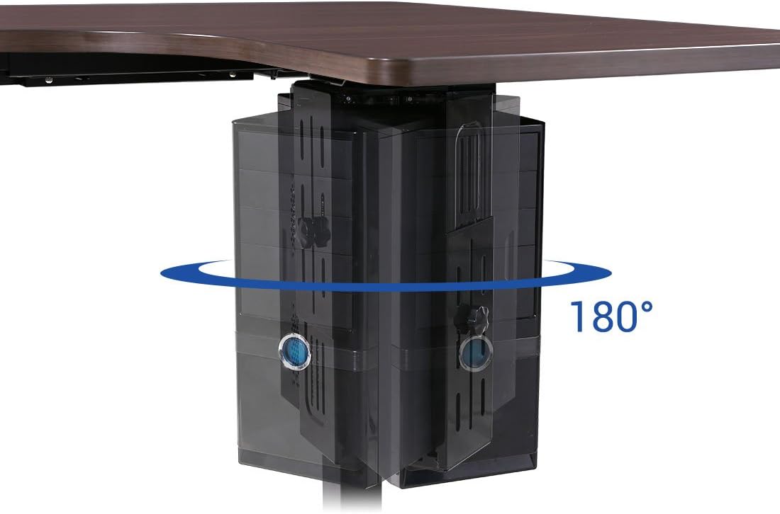 PC houder - CPU houder - computer houder - Zilver - FLEXISPOT