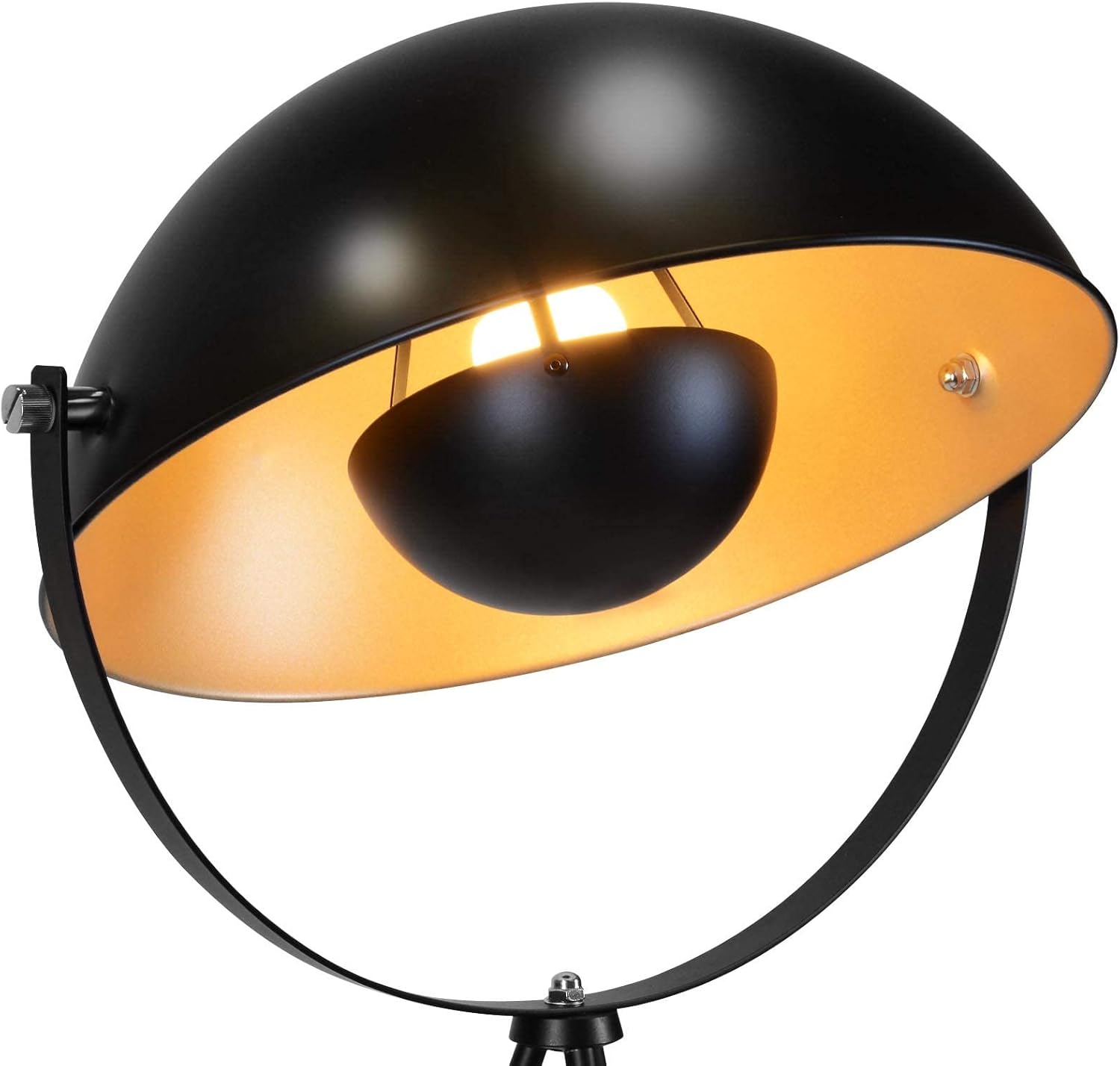 Vloerlamp - Staande lamp - 139 cm - Zwart - Jago