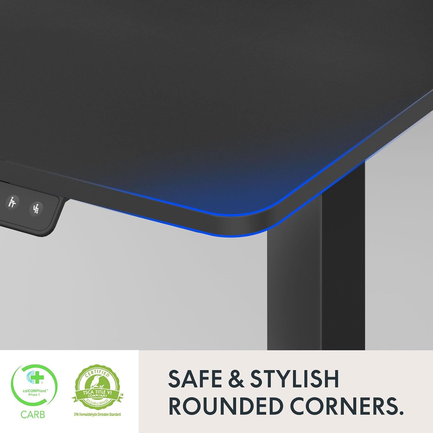 FLEXISPOT Elektrisch Bureau 120 x 60 cm Zit-sta tafel Hoogte Verstelbaar Bureau voor Thuiskantoor, Zwart