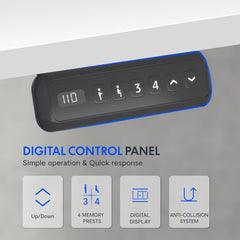 Zit sta bureau - Elektrisch - Verstelbaar - 120 x 60 cm - FQ2B - FLEXISPOT