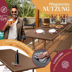 KESSER® Biertafel - Picknicktafel - Opvouwbaar - Bruin