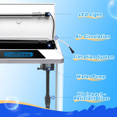 Aquarium Kit - 38.5x24x39 cm - 30L - Wit - Nobleza