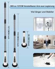 Elektrische Schoonmaakborstel – Elektrische Schrobber - Schrobborstel – Wit - GoScrub®