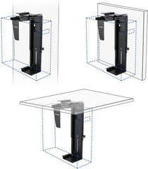 PC houder - CPU houder - computer houder - Zwart - FLEXISPOT